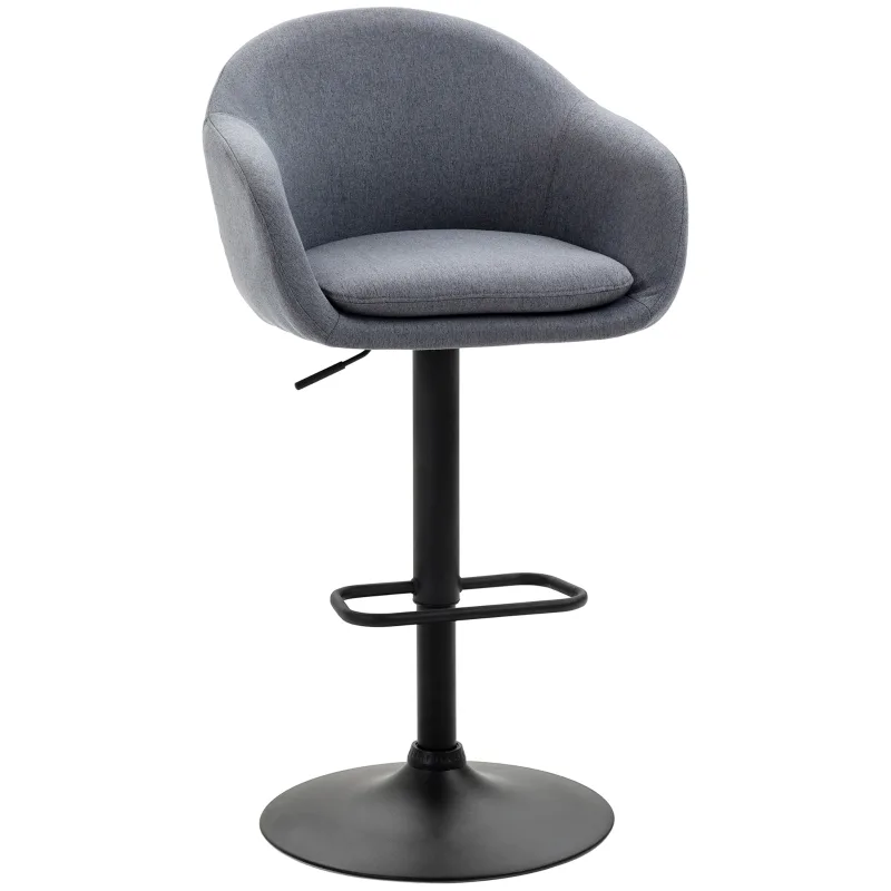 HOMCOM höjdjusterbar barstol med fotstöd, variant A835-870V00CG